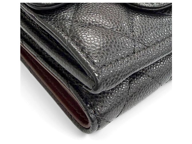 Chanel Matelassé Timeless Classic Small Flap Wallet Schwarz - Ansicht 8