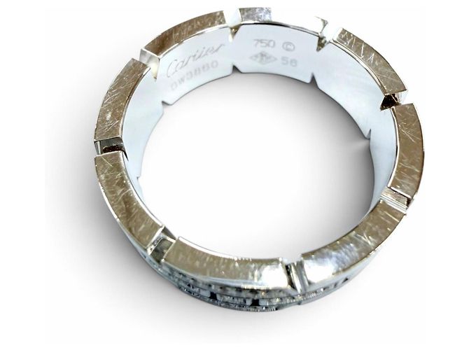 Bague Cartier B4064356 Tank Française Diamants Doré - vue 5