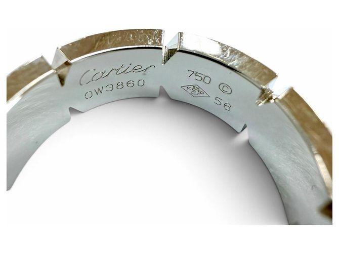 Bague Cartier B4064356 Tank Française Diamants Doré - vue 6