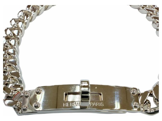 Hermès Bracciale Gourmet Hermes Kelly Charm Argento - vista 5