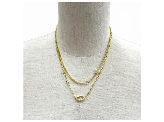 Collar doble Christian Dior DIOR Petit CD Dorado - vista 2
