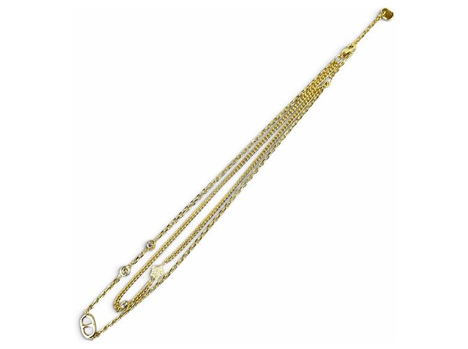 Collar doble Christian Dior DIOR Petit CD Dorado - vista 4