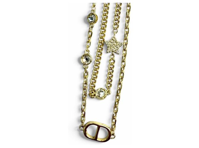 Collar doble Christian Dior DIOR Petit CD Dorado - vista 6