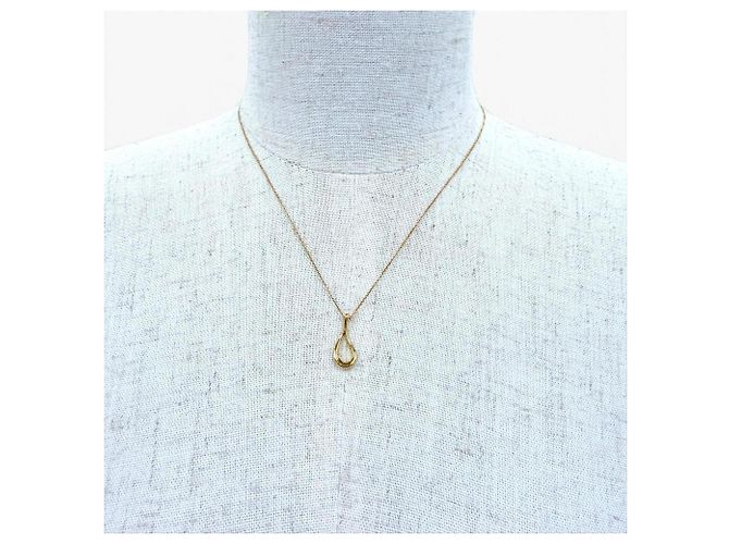 Autre Marque Collier pendentif Tiffany Open Teardrop Doré - vue 3