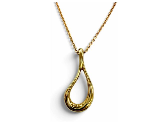 Autre Marque Collier pendentif Tiffany Open Teardrop Doré - vue 4