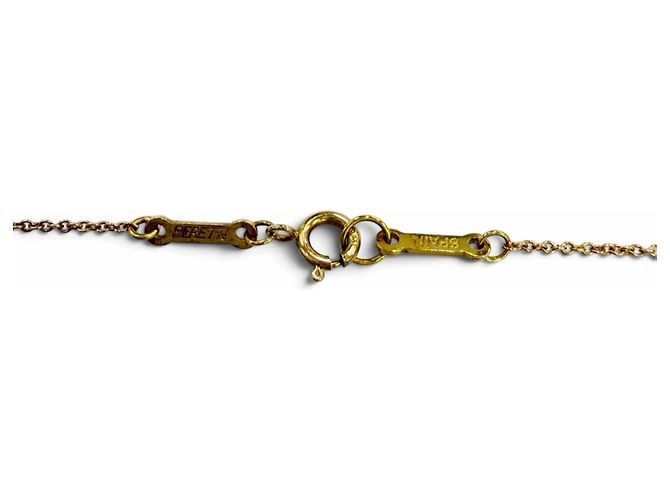 Autre Marque Collier pendentif Tiffany Open Teardrop Doré - vue 7