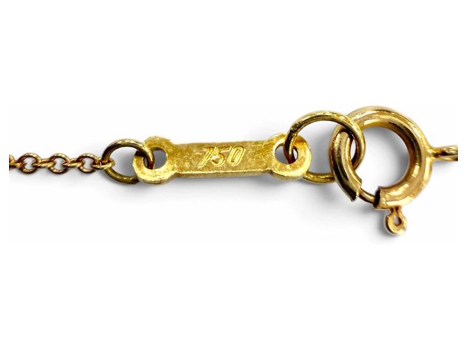 Autre Marque Collier pendentif Tiffany Open Teardrop Doré - vue 8