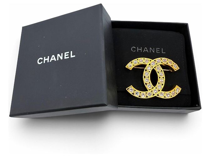 Spilla strass Chanel P22A Médie d'Art Collection D'oro - vista 2