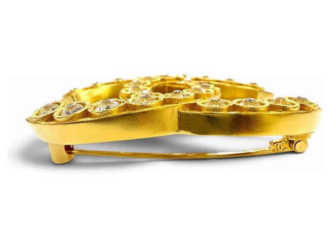 Spilla strass Chanel P22A Médie d'Art Collection D'oro - vista 4