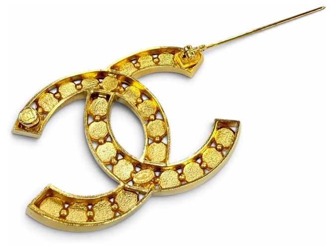 Spilla strass Chanel P22A Médie d'Art Collection D'oro - vista 5