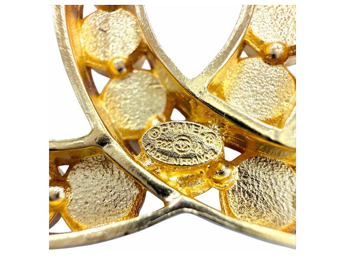 Spilla strass Chanel P22A Médie d'Art Collection D'oro - vista 7
