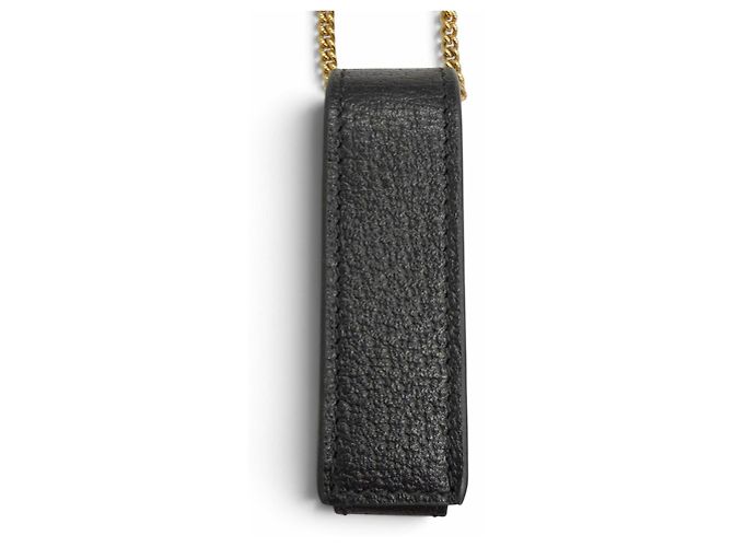 Gucci GG Marmont Leder-Lippenstiftetui Schwarz - Ansicht 4