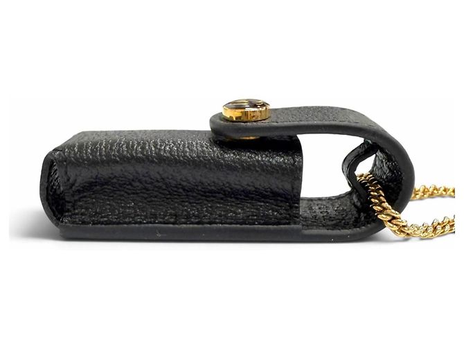 Gucci GG Marmont Leder-Lippenstiftetui Schwarz - Ansicht 5