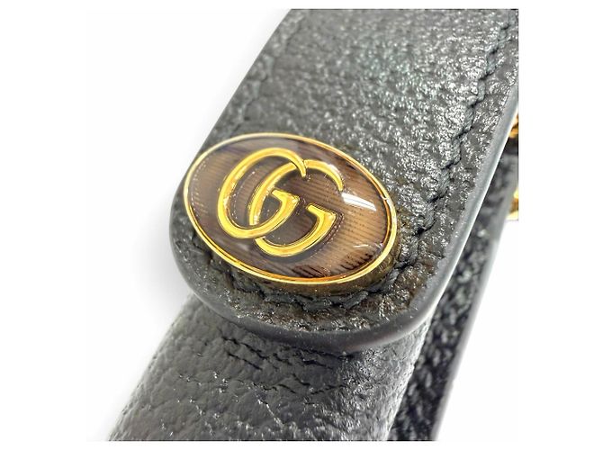 Gucci GG Marmont Leder-Lippenstiftetui Schwarz - Ansicht 9