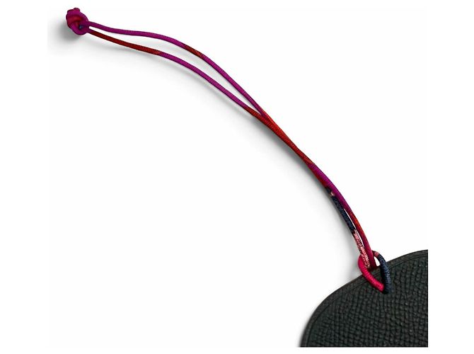Hermès Petit H GM Red Navy Leather Turtle Bag Charm Rosso Blu navy - vista 7