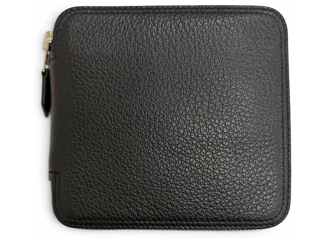 Hermès Bolso Tote HERMES Silky Pop Bolduc Check Leather Buffle Skipper Negro - vista 13