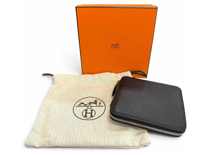 Hermès Bolso Tote HERMES Silky Pop Bolduc Check Leather Buffle Skipper Negro - vista 3