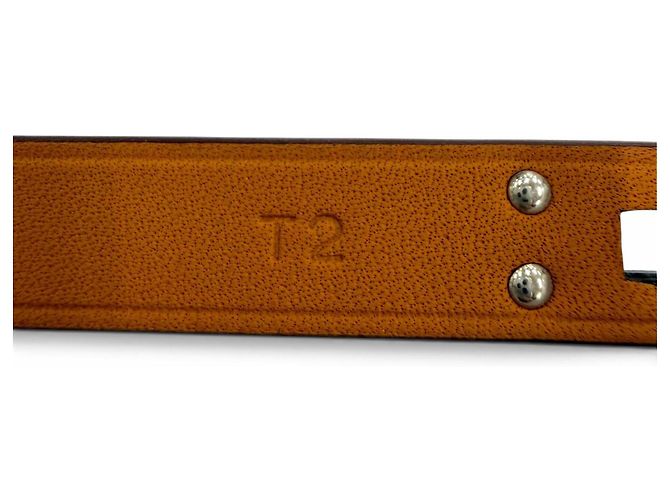 Hermès Bracciale Hermes Mini Kelly Double Tour in pelle Etoupe Gray Taupe - vista 7