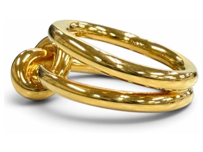 Céline Anillo de Doble Banda Knot en Oro Celine Dorado - vista 3