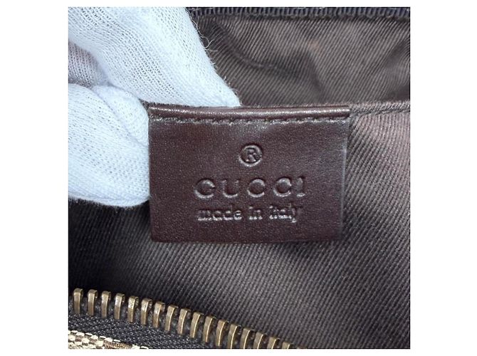 Gucci Vintage GG Canvas Beautycase Braun Beige - Ansicht 10