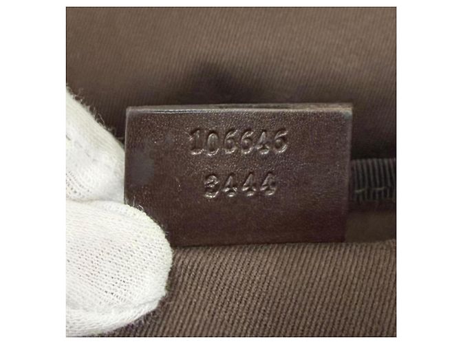 Gucci Vintage GG Canvas Beautycase Braun Beige - Ansicht 11