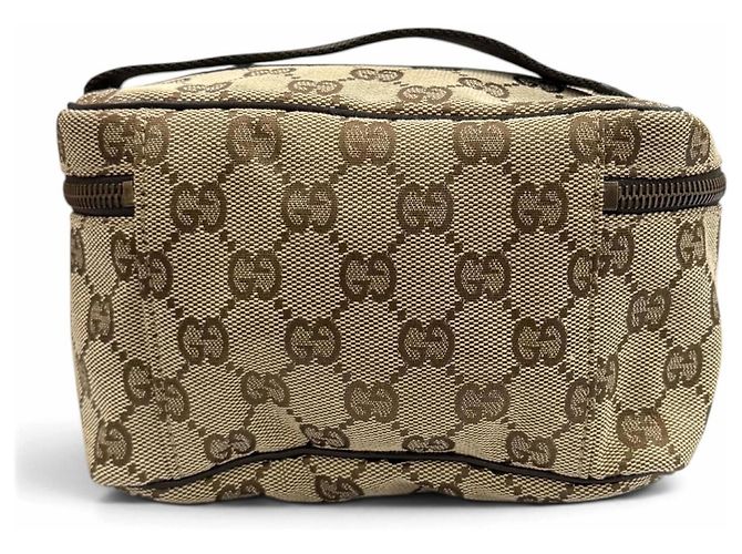 Gucci Vintage GG Canvas Beautycase Braun Beige - Ansicht 2