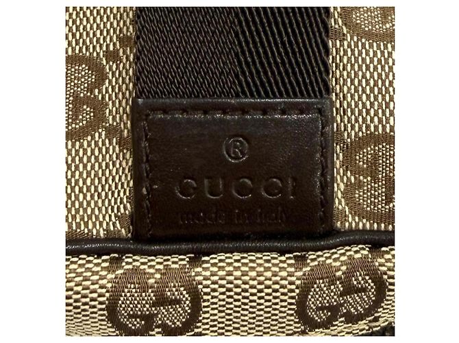Gucci Vintage GG Canvas Beautycase Braun Beige - Ansicht 9