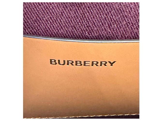 Mini mala tote Freya em pele com padrão Nova Check Burberry Marrom Bege - vista 10