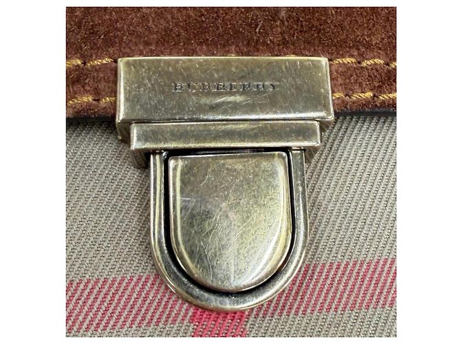 Borsa a tracolla in pelle Burberry Prorsum Marrone - vista 10