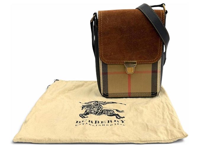 Borsa a tracolla in pelle Burberry Prorsum Marrone - vista 2
