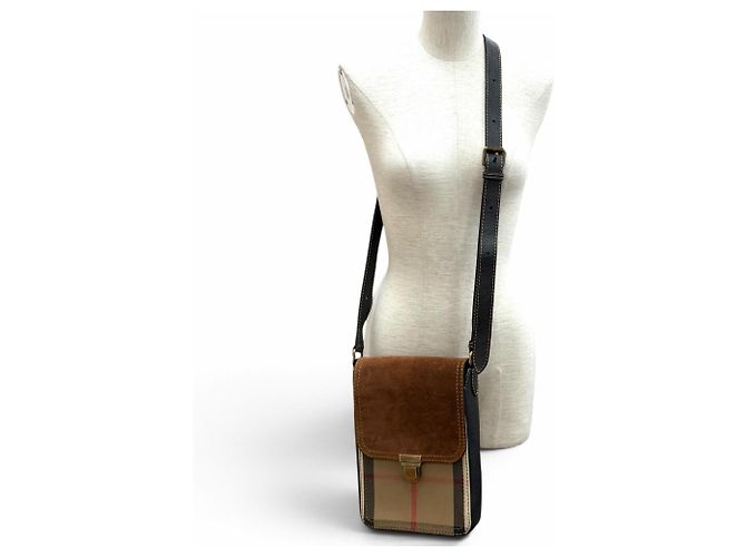 Borsa a tracolla in pelle Burberry Prorsum Marrone - vista 3