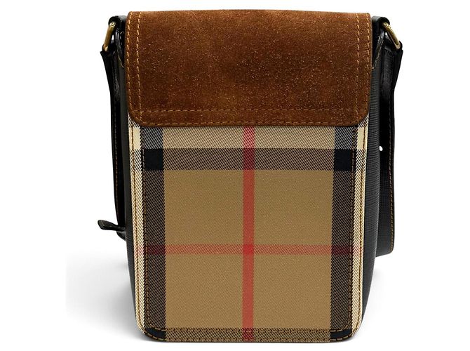 Borsa a tracolla in pelle Burberry Prorsum Marrone - vista 4