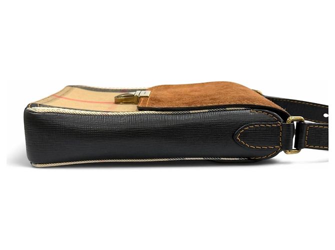 Borsa a tracolla in pelle Burberry Prorsum Marrone - vista 5