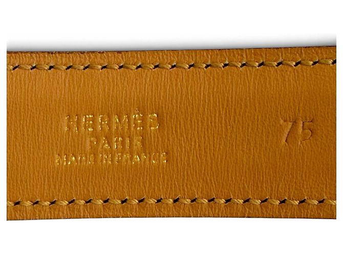 Hermès Hermes Vintage 1993 Leather Belt Blue Navy blue - view 8