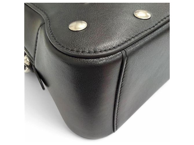 Sac à main en cuir BALLY Unda Satchel Noir - vue 8