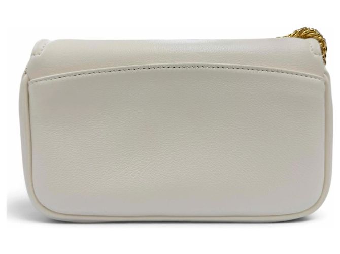 Borsa a tracolla in pelle con catena Bally VIVA XS 03 in Ivory Crudo - vista 4