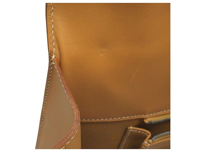 Hermès Bolso de mano Hermes HERMES Drag 37 Castaño - vista 8