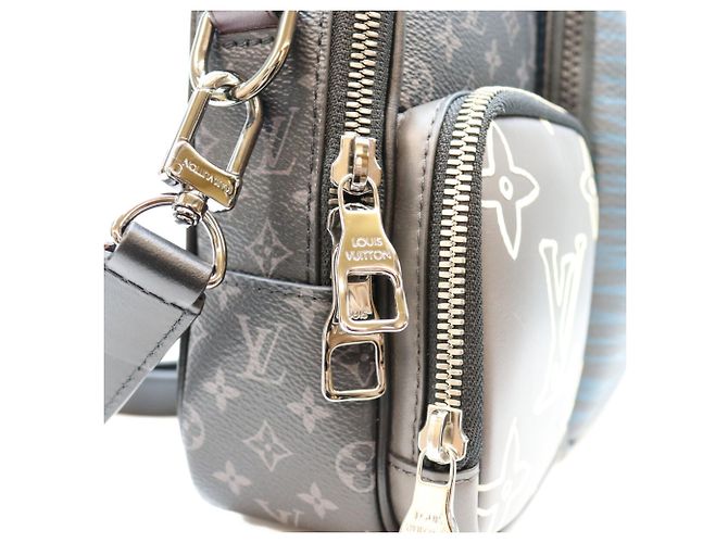 Louis Vuitton Monogram Eclipse Messenger Schultertasche Schwarz - Ansicht 6