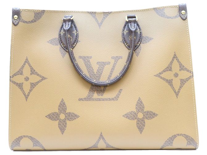 Bolso de hombro Louis Vuitton Giant Monogram Reverse OnTheGo MM Castaño - vista 3