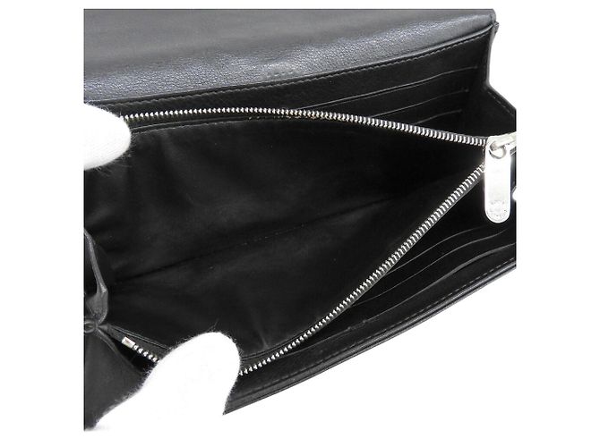 Louis Vuitton Monogram Mahina Portefeuille Iris Long Wallet Schwarz - Ansicht 4