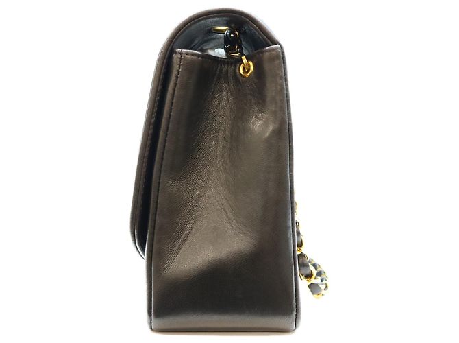 Borsa a tracolla Chanel A01165 Diana 25 in pelle d'agnello nera Nero - vista 2