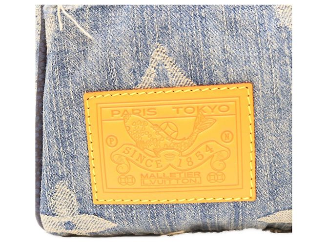 Borsa Louis Vuitton Damier Denim & Monogram Patchwork - vista 6