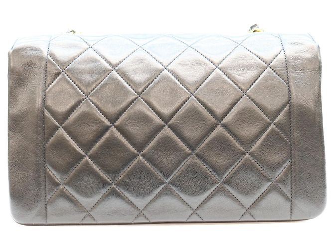 Borsa a tracolla Chanel A01165 Diana 25 in pelle d'agnello nera Nero - vista 3