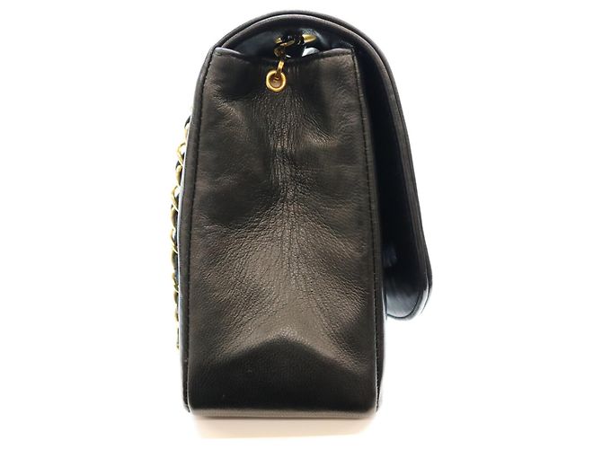 Borsa a tracolla Chanel A01165 Diana 25 in pelle d'agnello nera Nero - vista 4