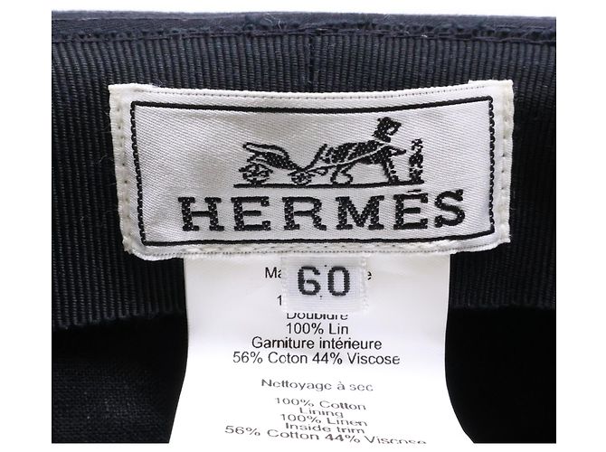 Hermès Cotton Hat Black - view 7