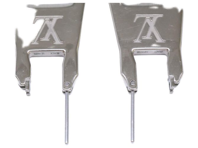 Orecchini a lobo Louis Vuitton MP3016 Silver Zip Argento - vista 7