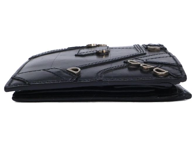 Christian Dior Dior Homme Leather Patchwork Bi-fold Wallet Black - view 2
