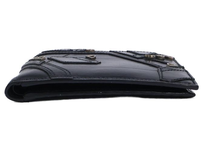 Christian Dior Dior Homme Leather Patchwork Bi-fold Wallet Black - view 3