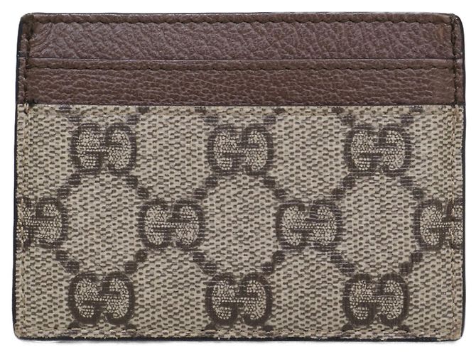 Gucci Ophidia GG Supreme Brown Card Case Castaño - vista 2