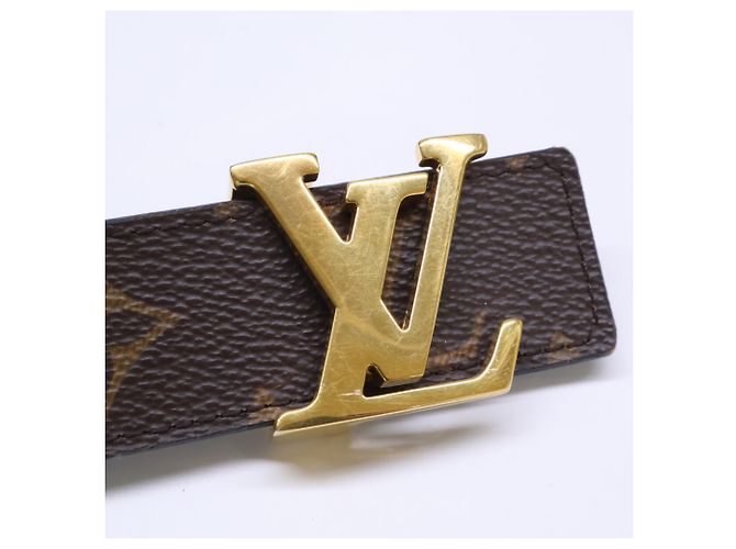Cintura reversibile Monogram Louis Vuitton Marrone - vista 5